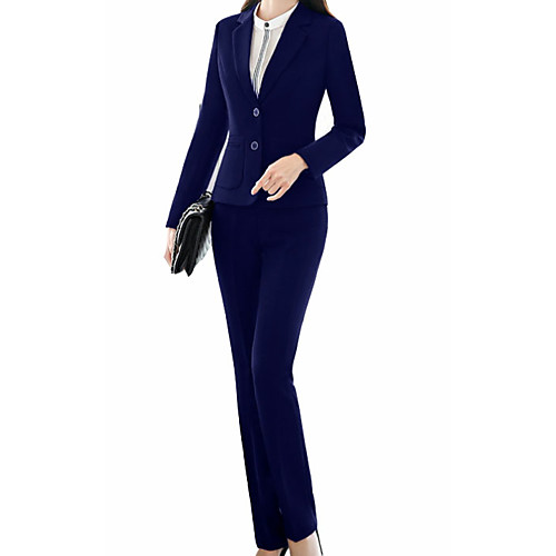 Woen's Blazer Shirt Collar Spring Work Coat Solid Colored Tops Cotton / Polyester/Black / Blue / Wine
Woen's Blazer Shirt Collar Spring Work Coat Solid Colored Tops Cotton / Polyester/Black / Blue / Wine