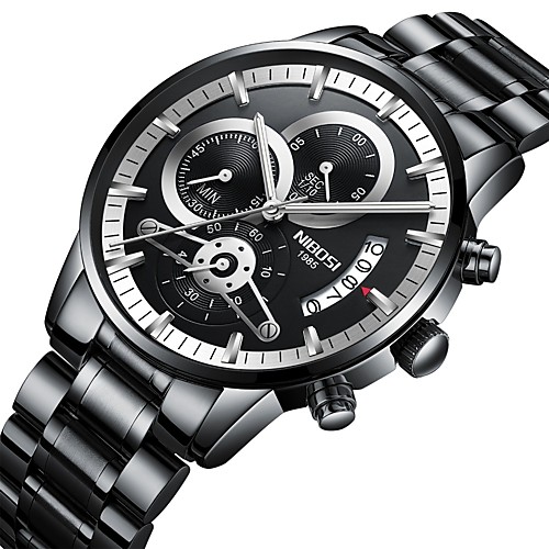 Men's Military Watch Aviation Watch Analog Luxury Calendar / date / day Chronograph Creative / Two Years / Stainless Steel / Stainless Steel / Japanese
Men's Military Watch Aviation Watch Analog Luxury Calendar / date / day Chronograph Creative / Two Years / Stainless Steel / Stainless Steel / Japanese