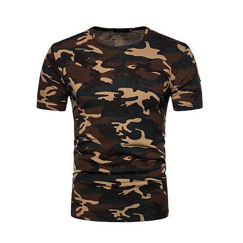 Men's T shirt Camo / Camouflage Short Sleeve Daily Tops Cotton Blue Red Army Green
Men's T shirt Camo / Camouflage Short Sleeve Daily Tops Cotton Blue Red Army Green