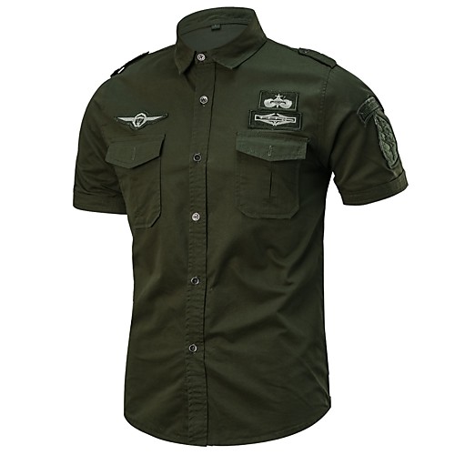 Men's Shirt Solid Colored Plus Size Basic Short Sleeve Daily Tops Military Blue Army Green Khaki
Men's Shirt Solid Colored Plus Size Basic Short Sleeve Daily Tops Military Blue Army Green Khaki