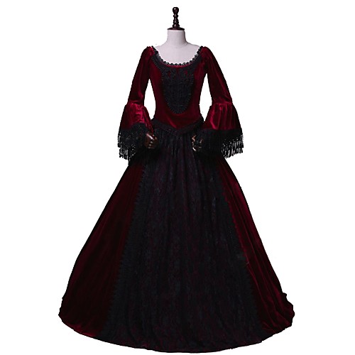 Rococo Victorian 18th Century Dress Outfits Party Costume Masquerade Women's Lace Costume Red / black Vintage Cosplay Party Prom 3/4 Length Sleeve Ball Gown
Rococo Victorian 18th Century Dress Outfits Party Costume Masquerade Women's Lace Costume Red / black Vintage Cosplay Party Prom 3/4 Length Sleeve Ball Gown