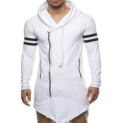 Men's Plus Size Hoodie Striped Print Hooded Daily Hoodies Sweatshirts Long Sleeve Slim Long White Black Gray / Spring
Men's Plus Size Hoodie Striped Print Hooded Daily Hoodies Sweatshirts Long Sleeve Slim Long White Black Gray / Spring