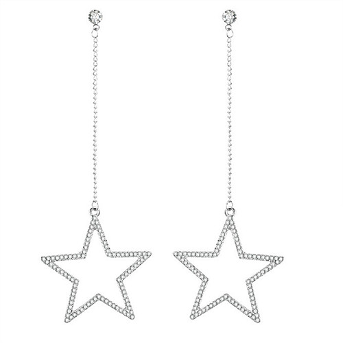 Women's Drop Earrings Hanging Earrings Long Ladies Fashion Zircon Earrings Jewelry Silver For Date Club
Women's Drop Earrings Hanging Earrings Long Ladies Fashion Zircon Earrings Jewelry Silver For Date Club