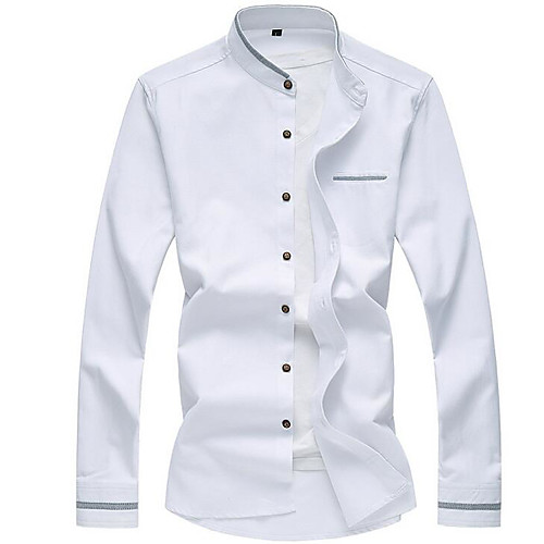 Men's Shirt Solid Colored Basic Long Sleeve Daily Tops Streetwear White Blue Navy Blue
Men's Shirt Solid Colored Basic Long Sleeve Daily Tops Streetwear White Blue Navy Blue