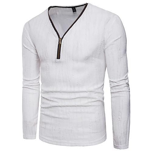 Men's T shirt Solid Colored Long Sleeve Daily Tops Cotton Streetwear White Black Khaki
Men's T shirt Solid Colored Long Sleeve Daily Tops Cotton Streetwear White Black Khaki