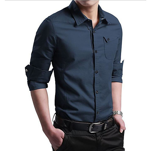 Men's Shirt Solid Colored Basic Long Sleeve Work Tops Business White Black Wine
Men's Shirt Solid Colored Basic Long Sleeve Work Tops Business White Black Wine
