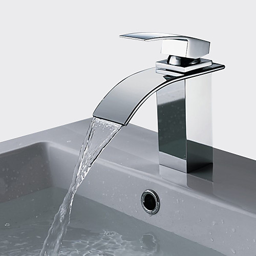 Stainless Steel Waterfall Bathtub Faucet/Bathroom Sink Faucet Chrome Vessel Single Handle One HoleBath Taps
Stainless Steel Waterfall Bathtub Faucet/Bathroom Sink Faucet Chrome Vessel Single Handle One HoleBath Taps