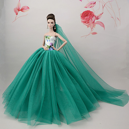 Doll accessories Doll Clothes Doll Dress Wedding Dress Party / Evening Dresses Wedding Ball Gown Tulle Lace Cotton Blend Silk / Cotton Blend For 11.5 Inch Doll Handmade Toy for Girl's Birthday Gifts
Doll accessories Doll Clothes Doll Dress Wedding Dress Party / Evening Dresses Wedding Ball Gown Tulle Lace Cotton Blend Silk / Cotton Blend For 11.5 Inch Doll Handmade Toy for Girl's Birthday Gifts