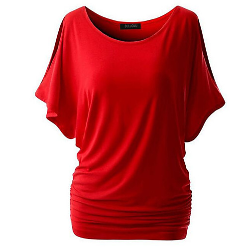 Women's T shirt Solid Colored Short Sleeve Going out Tops Basic Streetwear White Black Blue
Women's T shirt Solid Colored Short Sleeve Going out Tops Basic Streetwear White Black Blue