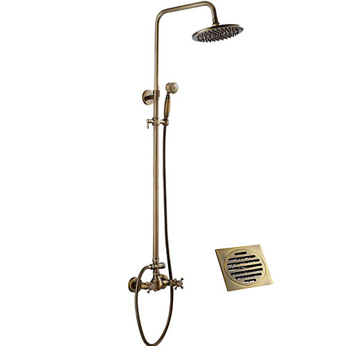 Shower Faucet - Antique Antique Copper Shower System / Brass / Two Handles Two Holes
Shower Faucet - Antique Antique Copper Shower System / Brass / Two Handles Two Holes