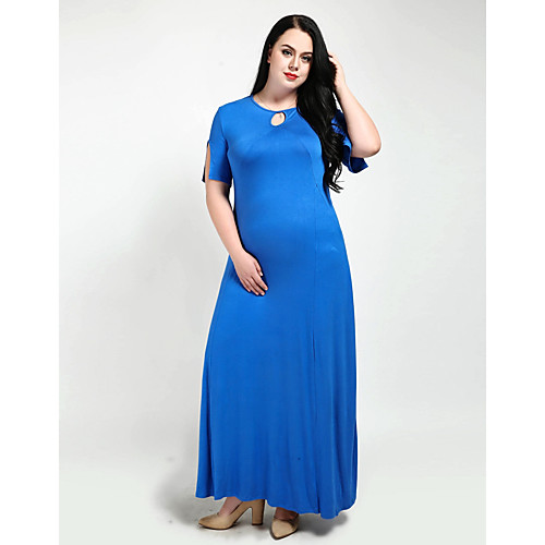Women's Loose Maxi long Dress Blue Orange Short Sleeve Solid Colored Split Cut Out Spring Summer Round Neck Holiday Beach Butterfly Sleeves Slim XXL 3XL 4XL 5XL 6XL 7XL / Plus Size / Plus Size / Sexy
Women's Loose Maxi long Dress Blue Orange Short Sleeve Solid Colored Split Cut Out Spring Summer Round Neck Holiday Beach Butterfly Sleeves Slim XXL 3XL 4XL 5XL 6XL 7XL / Plus Size / Plus Size / Sexy
