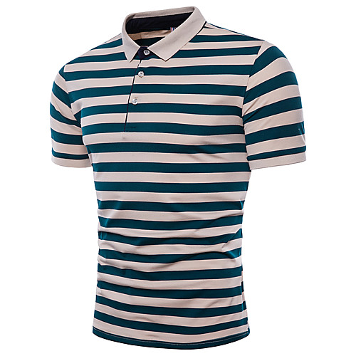 Men's Polo Striped Jacquard Short Sleeve Sports Tops Active Red Green Navy Blue
Men's Polo Striped Jacquard Short Sleeve Sports Tops Active Red Green Navy Blue