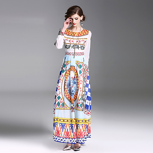 Women's Sheath Dress Midi Dress Rainbow Long Sleeve Floral Geometric Print Spring Summer Round Neck Basic Streetwear Going out Slim S M L XL XXL
Women's Sheath Dress Midi Dress Rainbow Long Sleeve Floral Geometric Print Spring Summer Round Neck Basic Streetwear Going out Slim S M L XL XXL