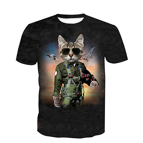 Men's Plus Size Animal T-shirt Basic Daily Round Neck Black / Short Sleeve / Long
Men's Plus Size Animal T-shirt Basic Daily Round Neck Black / Short Sleeve / Long