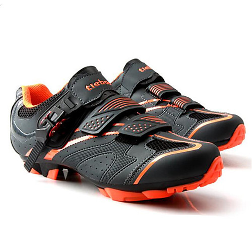 Tiebao Mountain Bike Shoes Carbon Fiber Anti-Slip Cycling Black / Orange Men's Cycling Shoes / Breathable Mesh / Hook and Loop
Tiebao Mountain Bike Shoes Carbon Fiber Anti-Slip Cycling Black / Orange Men's Cycling Shoes / Breathable Mesh / Hook and Loop