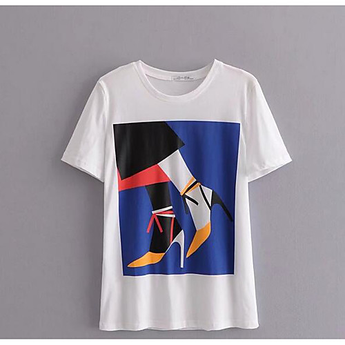 Women's T shirt Solid Colored Tassel Fringe Short Sleeve Daily Tops Cotton White
Women's T shirt Solid Colored Tassel Fringe Short Sleeve Daily Tops Cotton White