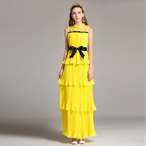 Women's Swing Dress Maxi long Dress White Yellow Sleeveless Solid Colored Summer Round Neck Basic Ruffle M L XL XXL
Women's Swing Dress Maxi long Dress White Yellow Sleeveless Solid Colored Summer Round Neck Basic Ruffle M L XL XXL