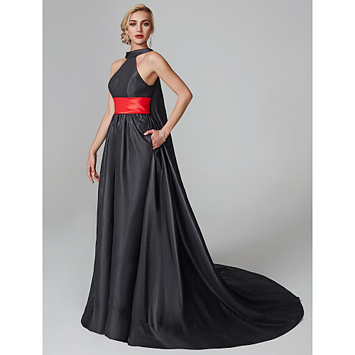 Ball Gown Celebrity Style Holiday Cocktail Party Formal Evening Dress Halter Neck Sleeveless Court Train Satin with Sash / Ribbon Pleats Tassel 2021
Ball Gown Celebrity Style Holiday Cocktail Party Formal Evening Dress Halter Neck Sleeveless Court Train Satin with Sash / Ribbon Pleats Tassel 2021