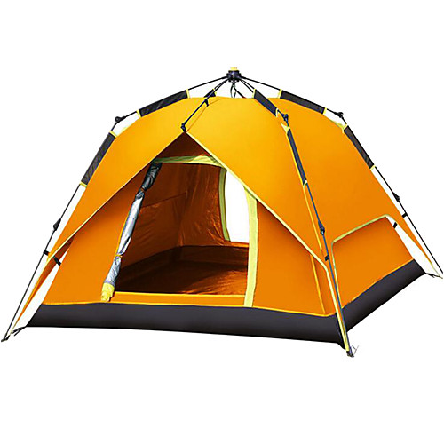 

Shamocamel 4 person Automatic Tent Outdoor UPF 50 Waterproof Windproof Double Layered Automatic Dome Camping Tent 2000-3000 mm for Hiking Beach Camping Polyester Silver Tape Oxford 215215145 cm