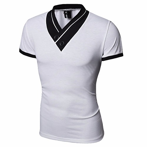 Men's T shirt Solid Colored Color Block Short Sleeve Daily Tops Cotton Basic White Black Red
Men's T shirt Solid Colored Color Block Short Sleeve Daily Tops Cotton Basic White Black Red