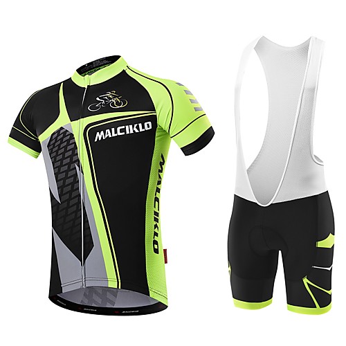 Malciklo Men's Cycling Jersey with Bib Shorts - White / Black Bike Bib Shorts Jersey Quick Dry Anatomic Design Reflective Strips Sports Mountain Bike MTB Road Bike Cycling Clothing Apparel / Advanced
Malciklo Men's Cycling Jersey with Bib Shorts - White / Black Bike Bib Shorts Jersey Quick Dry Anatomic Design Reflective Strips Sports Mountain Bike MTB Road Bike Cycling Clothing Apparel / Advanced