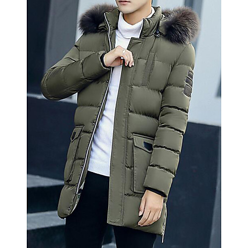 Men's Down Parka Daily Solid Colored White Duck Down Long Others Long Sleeve Black / Red / Army Green M / L / XL
Men's Down Parka Daily Solid Colored White Duck Down Long Others Long Sleeve Black / Red / Army Green M / L / XL