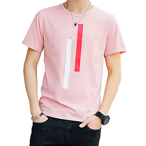 Men's T shirt Solid Colored Print Short Sleeve Daily Tops Cotton Streetwear Blushing Pink Khaki Gray
Men's T shirt Solid Colored Print Short Sleeve Daily Tops Cotton Streetwear Blushing Pink Khaki Gray