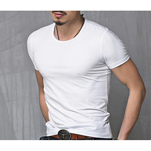 Men's T shirt Graphic Solid Colored Plus Size Short Sleeve Daily Tops Cotton Active White Black
Men's T shirt Graphic Solid Colored Plus Size Short Sleeve Daily Tops Cotton Active White Black