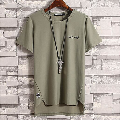 Men's T shirt Letter Print Short Sleeve Daily Tops Cotton Basic White Army Green Khaki
Men's T shirt Letter Print Short Sleeve Daily Tops Cotton Basic White Army Green Khaki
