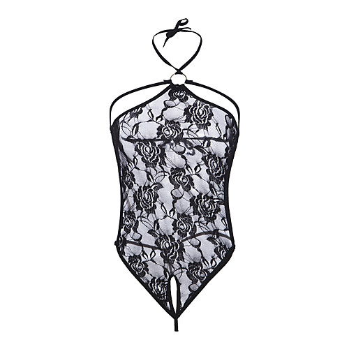 Women's Sexy Teddy Nightwear - Lace Solid Colored Black One-Size / Halter Neck
Women's Sexy Teddy Nightwear - Lace Solid Colored Black One-Size / Halter Neck
