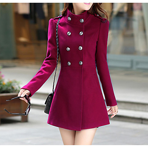 Women's Solid Colored Solid Colored Basic Fall Coat Long Daily Long Sleeve Cashmere Coat Tops Blue
Women's Solid Colored Solid Colored Basic Fall Coat Long Daily Long Sleeve Cashmere Coat Tops Blue