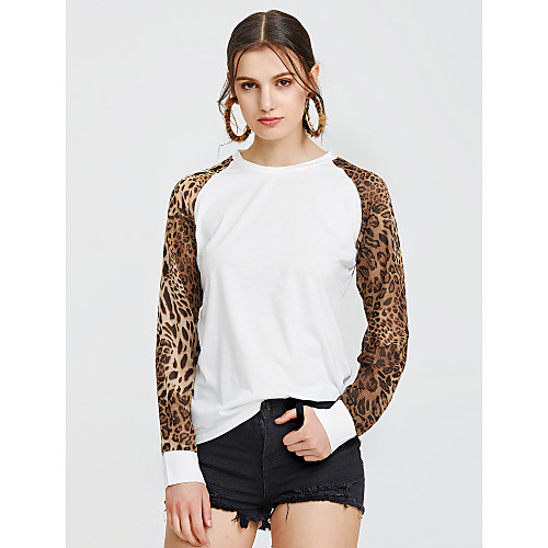 Women's Blouse Solid Colored Plus Size Patchwork Long Sleeve Daily Tops Streetwear White Black Gray
Women's Blouse Solid Colored Plus Size Patchwork Long Sleeve Daily Tops Streetwear White Black Gray