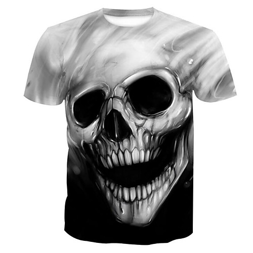 Men's Plus Size Graphic Skull Print T-shirt Skull Basic Daily Weekend Round Neck Gray / Summer / Short Sleeve
Men's Plus Size Graphic Skull Print T-shirt Skull Basic Daily Weekend Round Neck Gray / Summer / Short Sleeve