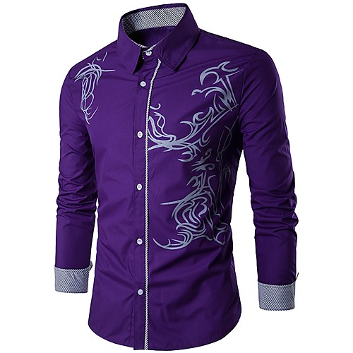 Men's Shirt Geometric Plus Size Long Sleeve Daily Tops Cotton Chinoiserie White Black Purple
Men's Shirt Geometric Plus Size Long Sleeve Daily Tops Cotton Chinoiserie White Black Purple