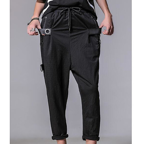 Men's Plus Size Cotton Linen Daily Harem Sweatpants Pants Solid Colored Full Length Pleated Black
Men's Plus Size Cotton Linen Daily Harem Sweatpants Pants Solid Colored Full Length Pleated Black