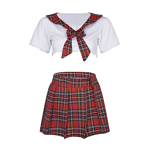 Women's Sexy Uniforms & Cheongsams Nightwear - Pleated, Cosplay Costumes Color Block White One-Size
Women's Sexy Uniforms & Cheongsams Nightwear - Pleated, Cosplay Costumes Color Block White One-Size