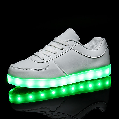 Men's Women's Sneakers LED Shoes Over-The-Knee Boots Plus Size Flat Heel LED Comfort LED Shoes PU LED White Black
Men's Women's Sneakers LED Shoes Over-The-Knee Boots Plus Size Flat Heel LED Comfort LED Shoes PU LED White Black