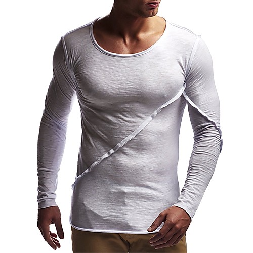 Men's T shirt Solid Colored Long Sleeve Sports Tops Cotton Basic White Black Navy Blue
Men's T shirt Solid Colored Long Sleeve Sports Tops Cotton Basic White Black Navy Blue
