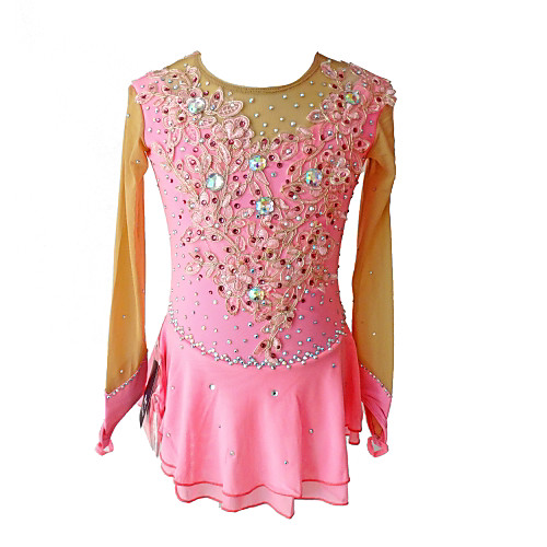 SKMEI Figure Skating Dress Women's Girls' Ice Skating Dress Pink Flower Spandex Competition Skating Wear Sequin Long Sleeve Figure Skating
SKMEI Figure Skating Dress Women's Girls' Ice Skating Dress Pink Flower Spandex Competition Skating Wear Sequin Long Sleeve Figure Skating