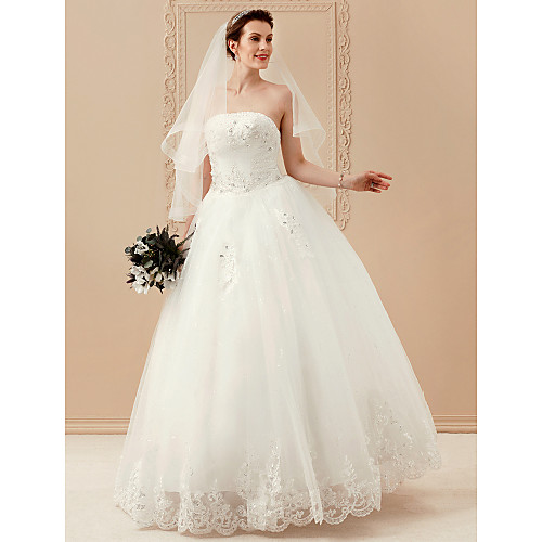 Ball Gown Wedding Dresses Strapless Floor Length Beaded Lace Strapless Formal Sparkle & Shine with Beading Appliques 2021
Ball Gown Wedding Dresses Strapless Floor Length Beaded Lace Strapless Formal Sparkle & Shine with Beading Appliques 2021
