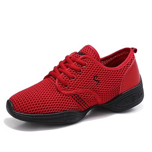 Women's Dance Sneakers Tulle Lace-up Sneaker Flat Heel Customizable Dance Shoes White / Black / Red / EU41
Women's Dance Sneakers Tulle Lace-up Sneaker Flat Heel Customizable Dance Shoes White / Black / Red / EU41