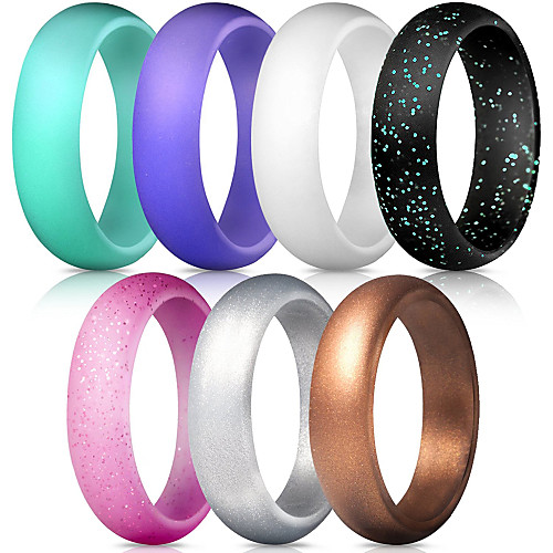 Silicone Rings Singles Wedding Bands Style Ideal Affordable Non Toxic Comfortable Exercise & Fitness Travel Work For Women's
Silicone Rings Singles Wedding Bands Style Ideal Affordable Non Toxic Comfortable Exercise & Fitness Travel Work For Women's