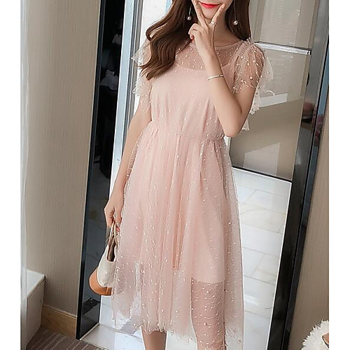 Women's A Line Dress Knee Length Dress White Blushing Pink Sleeveless Solid Colored Spring Summer Round Neck Streetwear S M L XL
Women's A Line Dress Knee Length Dress White Blushing Pink Sleeveless Solid Colored Spring Summer Round Neck Streetwear S M L XL