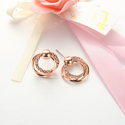 Stud Earrings Twist Circle Ladies Simple European Fashion Earrings Jewelry Rose Gold For Daily
Stud Earrings Twist Circle Ladies Simple European Fashion Earrings Jewelry Rose Gold For Daily