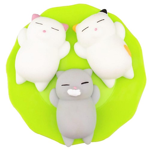

Squishy Squishies Squishy Toy Squeeze Toy / Sensory Toy Stress Reliever 3 pcs Cat Mini Kawaii Mochi For Kid's Adults' Children's Boys' Girls' Gift Party Favor / 14 Years & Up