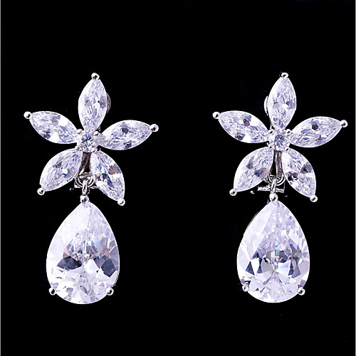 Women's Cubic Zirconia Clip on Earring Flower Fashion Elegant Earrings Jewelry White For Wedding Evening Party One-piece Suit
Women's Cubic Zirconia Clip on Earring Flower Fashion Elegant Earrings Jewelry White For Wedding Evening Party One-piece Suit