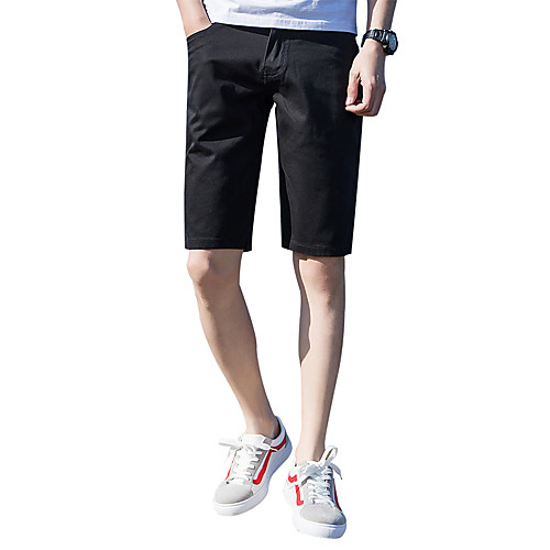 Men's Basic Streetwear Plus Size Cotton Slim Daily Chinos Shorts Pants Solid Colored Knee Length Black Blue Army Green / Summer
Men's Basic Streetwear Plus Size Cotton Slim Daily Chinos Shorts Pants Solid Colored Knee Length Black Blue Army Green / Summer