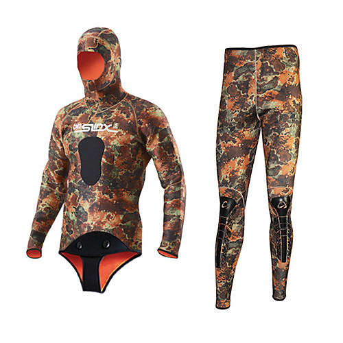SLINX Men's Full Wetsuit 5mm SCR Neoprene Diving Suit Thermal / Warm Waterproof Long Sleeve 2-Piece Back Zip Knee Pads - Swimming Diving Surfing Solid Colored Fashion Spring Summer Fall / Winter
SLINX Men's Full Wetsuit 5mm SCR Neoprene Diving Suit Thermal / Warm Waterproof Long Sleeve 2-Piece Back Zip Knee Pads - Swimming Diving Surfing Solid Colored Fashion Spring Summer Fall / Winter