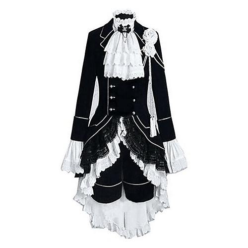 Inspired by Black Butler Ciel Phantomhive Anime Cosplay Costumes Japanese Outfits Patchwork Color Block Long Sleeve Vest Shirt Skirt For Men's Women's / Headpiece 
Inspired by Black Butler Ciel Phantomhive Anime Cosplay Costumes Japanese Outfits Patchwork Color Block Long Sleeve Vest Shirt Skirt For Men's Women's / Headpiece