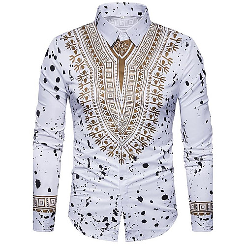 Men's Shirt Tribal Print Long Sleeve Daily Tops Luxury Vintage Boho White Dark Coffee
Men's Shirt Tribal Print Long Sleeve Daily Tops Luxury Vintage Boho White Dark Coffee